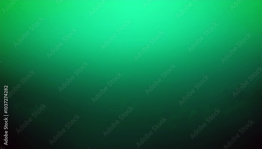 Obraz premium Deep green gradient; no objects; background is a solid, dark-to-light green; no actions; serene, calm atmosphere; no cultural context.