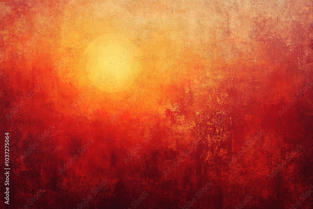 A background with a rich red gradient, showcasing the warm glow of an orange sun in sunset hues A background with a rich red gradient, showcasing the warm glow of an orange sun in sunset hues