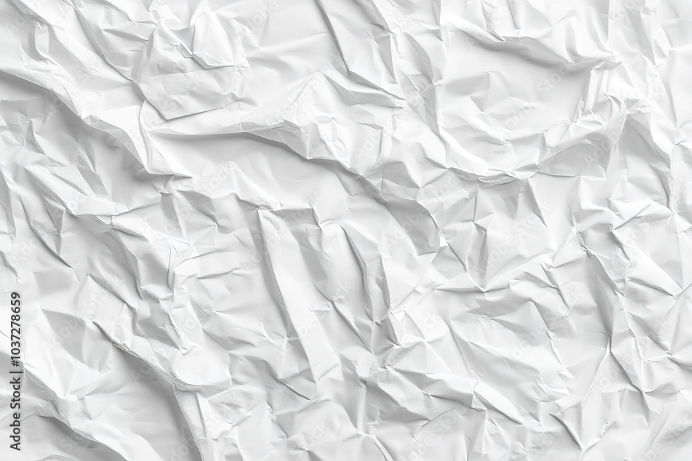 White paper texture background with crumpled surface, blank sheet for design and print White paper texture background with crumpled surface, blank sheet for design and print
