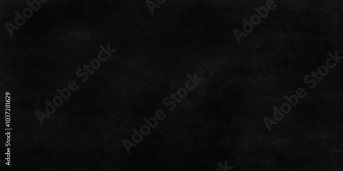 Dark Black background texture, old vintage charcoal black backdrop paper with watercolor. Abstract background with black wall surface, black stucco texture. Black gray satin dark texture luxurious.