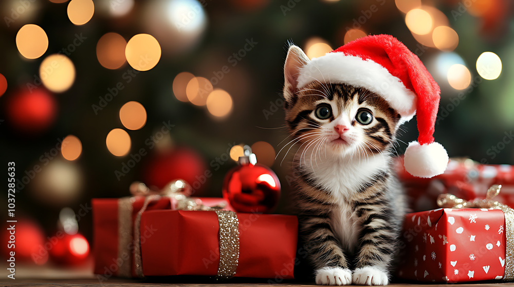 Festive kitten cutie Festive kitten cutie