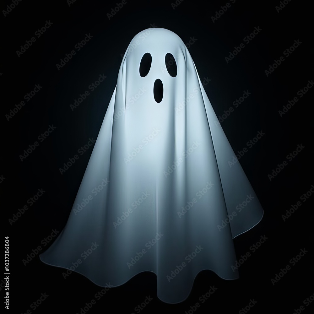 Generative, AI, ghostly figure with glowing eyes on a dark background, invoking mystery and Halloween themes. Generative, AI, ghostly figure with glowing eyes on a dark background, invoking mystery and Halloween themes.