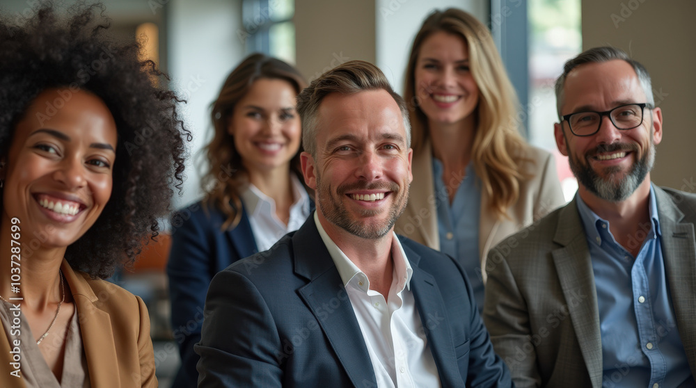 Diverse Group of Business Professionals in Modern Office Setting - Teamwork, Collaboration, and Leadership in Corporate Environment Diverse Group of Business Professionals in Modern Office Setting - Teamwork, Collaboration, and Leadership in Corporate Environment