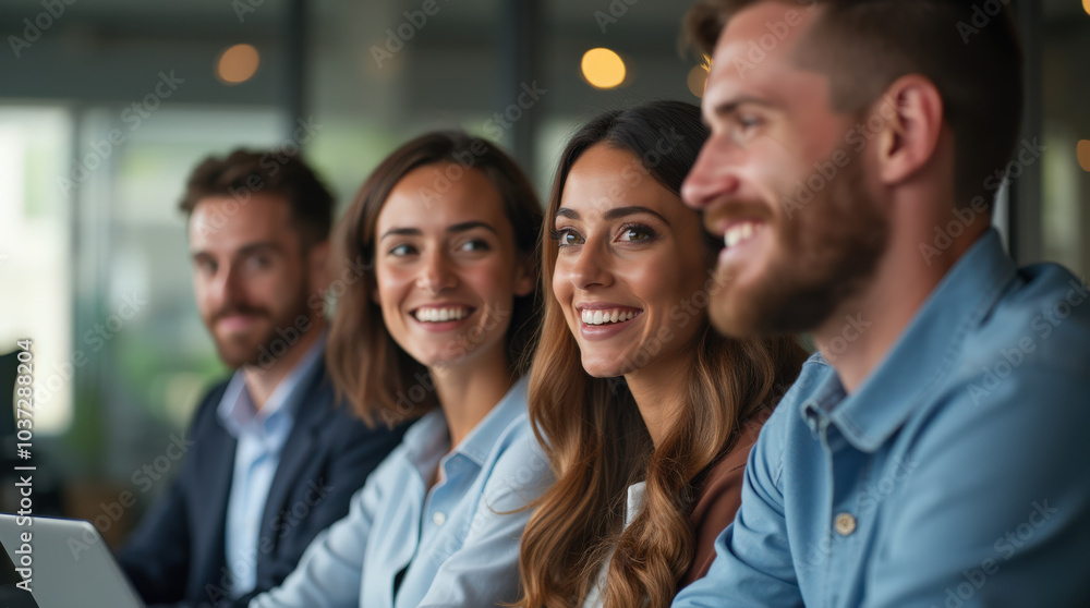 Diverse Group of Business Professionals in Modern Office Setting - Teamwork, Collaboration, and Leadership in Corporate Environment Diverse Group of Business Professionals in Modern Office Setting - Teamwork, Collaboration, and Leadership in Corporate Environment