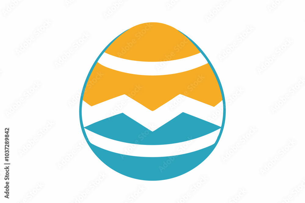 Easter Egg Logo Vector Illustration Easter Egg Logo Vector Illustration