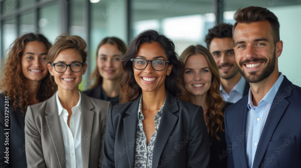 Diverse Group of Business Professionals in Modern Office Setting - Teamwork, Collaboration, and Leadership in Corporate Environment Diverse Group of Business Professionals in Modern Office Setting - Teamwork, Collaboration, and Leadership in Corporate Environment