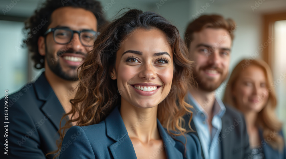 Diverse Group of Business Professionals in Modern Office Setting - Teamwork, Collaboration, and Leadership in Corporate Environment Diverse Group of Business Professionals in Modern Office Setting - Teamwork, Collaboration, and Leadership in Corporate Environment