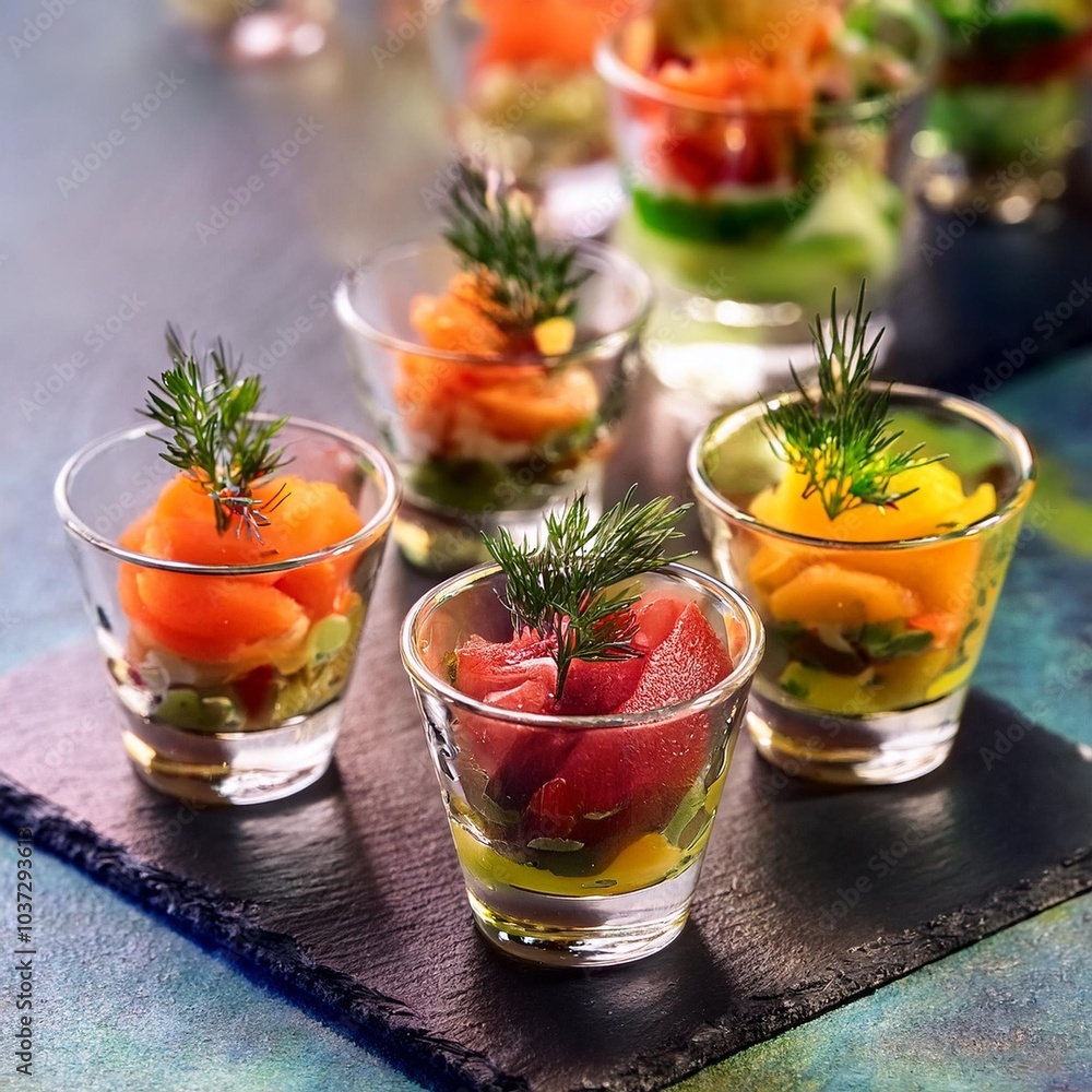 verrines de légumes frais verrines de légumes frais