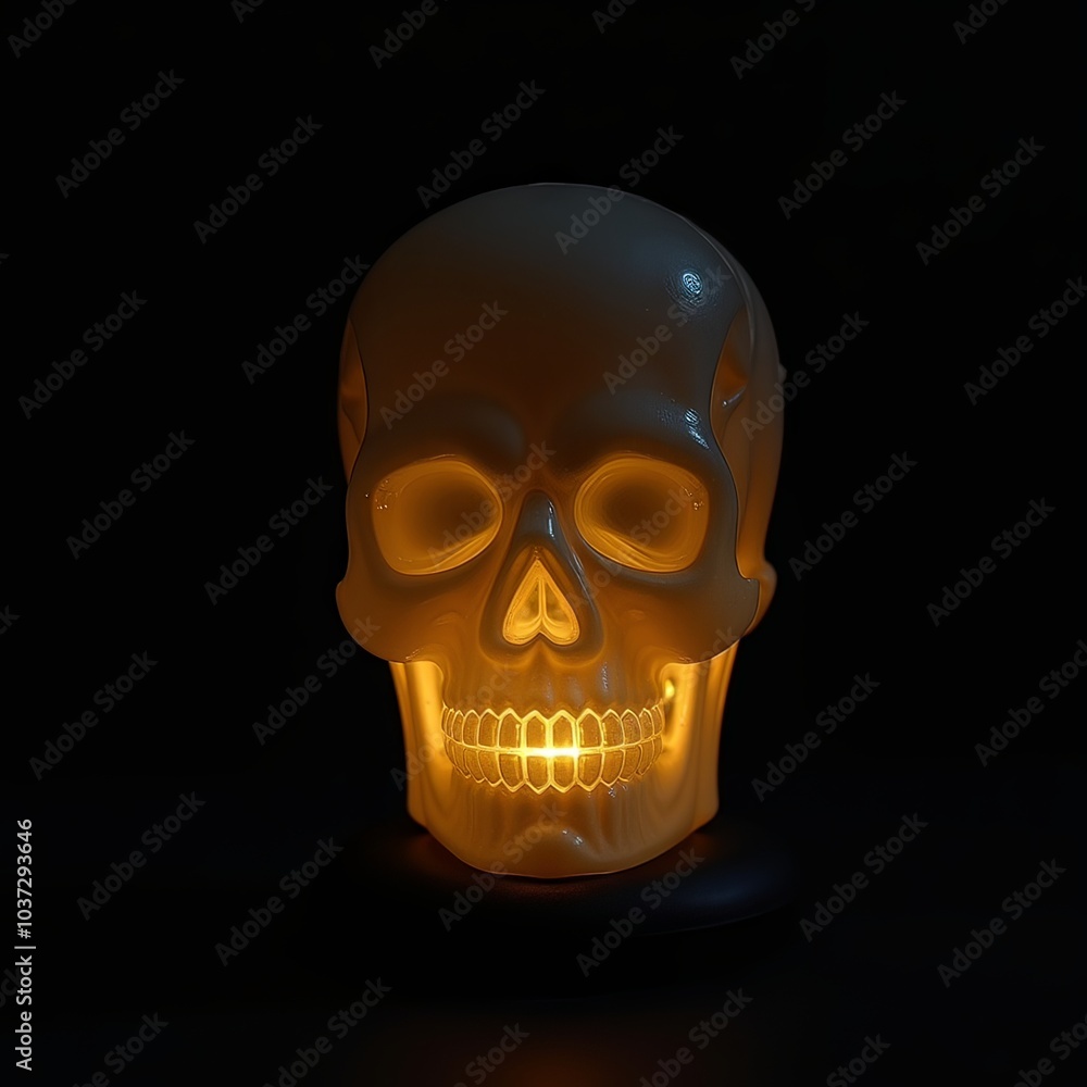 Generative, AI, glowing head sculpture with warm light on dark background, mysterious, artistic, modern design. Generative, AI, glowing head sculpture with warm light on dark background, mysterious, artistic, modern design.