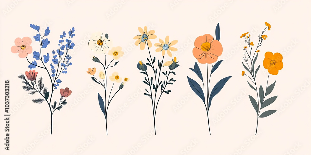 Set Luxury Line Art Floral Collection: Editable Stroke Flowers and Branches for Wedding Invitations and Save the Date Cards Set Luxury Line Art Floral Collection: Editable Stroke Flowers and Branches for Wedding Invitations and Save the Date Cards