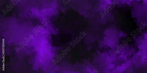 Violet dramatic smoke smoky illustration misty fog cumulus cloud modern vibrant grunge texture. Vector cloud reflection of neon smoke exploding design element. Colorful black and white granite.	
