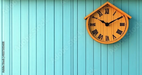 Wallpaper Mural Clock on a Building Wall Torontodigital.ca