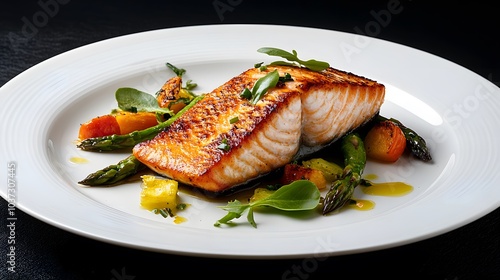 Elegant Roasted Salmon with Vegetables