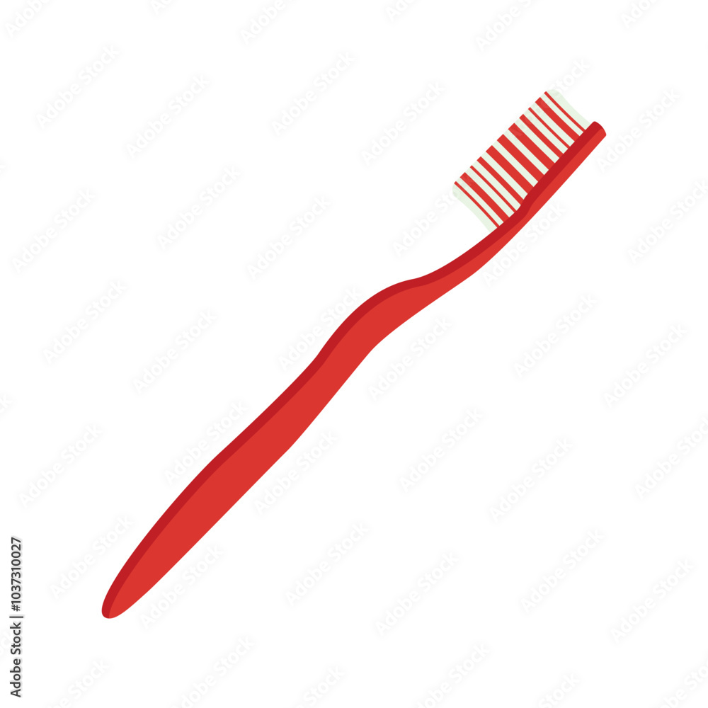 Toothbrush flat vector design isolated on white background Toothbrush flat vector design isolated on white background