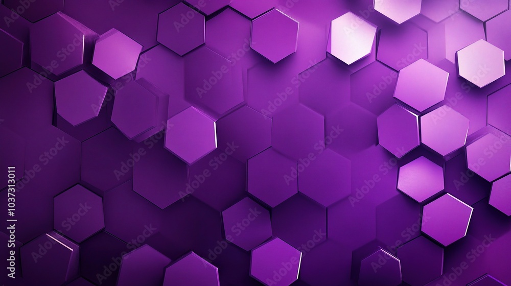 Hexagonal Pattern in Vibrant Purple Tones Hexagonal Pattern in Vibrant Purple Tones