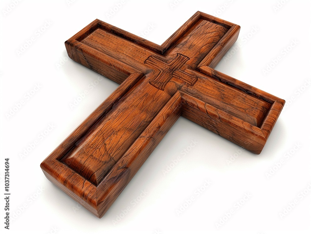 A 3D altar cross clipart Christian symbol A 3D altar cross clipart Christian symbol