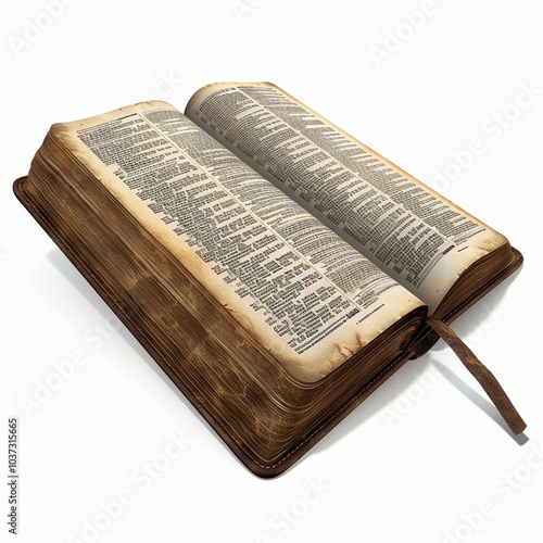A 3D Bible clipart Christian book