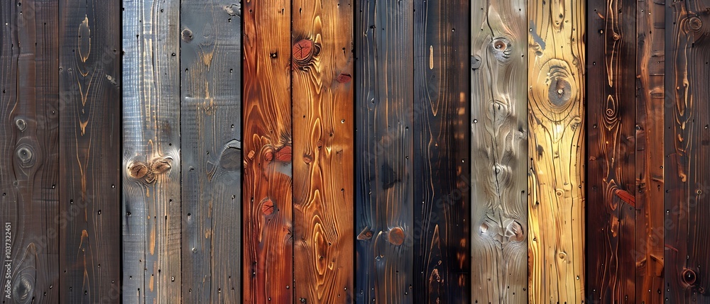 Stunning display of rustic wooden planks showcasing varied textures colors and finishes for design inspiration