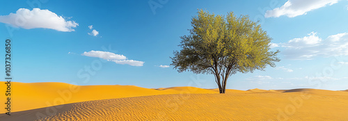 desert tree, AI generated