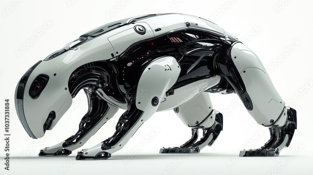 Mechanical animals featuring sleek, futuristic designs and highly sophisticated AI systems. Mechanical animals featuring sleek, futuristic designs and highly sophisticated AI systems.