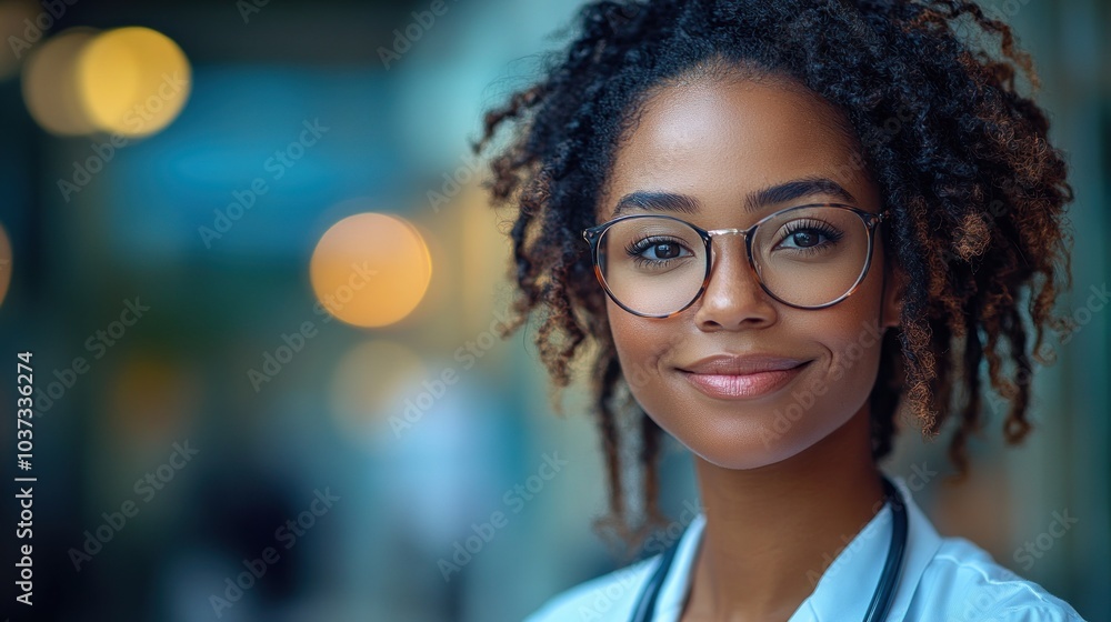 Portrait of a smiling female doctor in a hospital Portrait of a smiling female doctor in a hospital