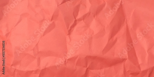 Wallpaper Mural Natural recycled paper or paperwork closeup of wrinkle texture shiny work sheet. Bright red recycled craft paper texture as background vector. Torontodigital.ca