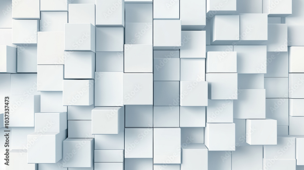 Geometric 3D patterns with cubes create modern and dynamic visual effect Geometric 3D patterns with cubes create modern and dynamic visual effect