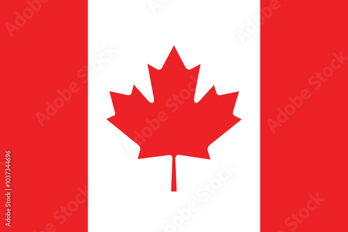 Canada flag, The national flag of Canada.