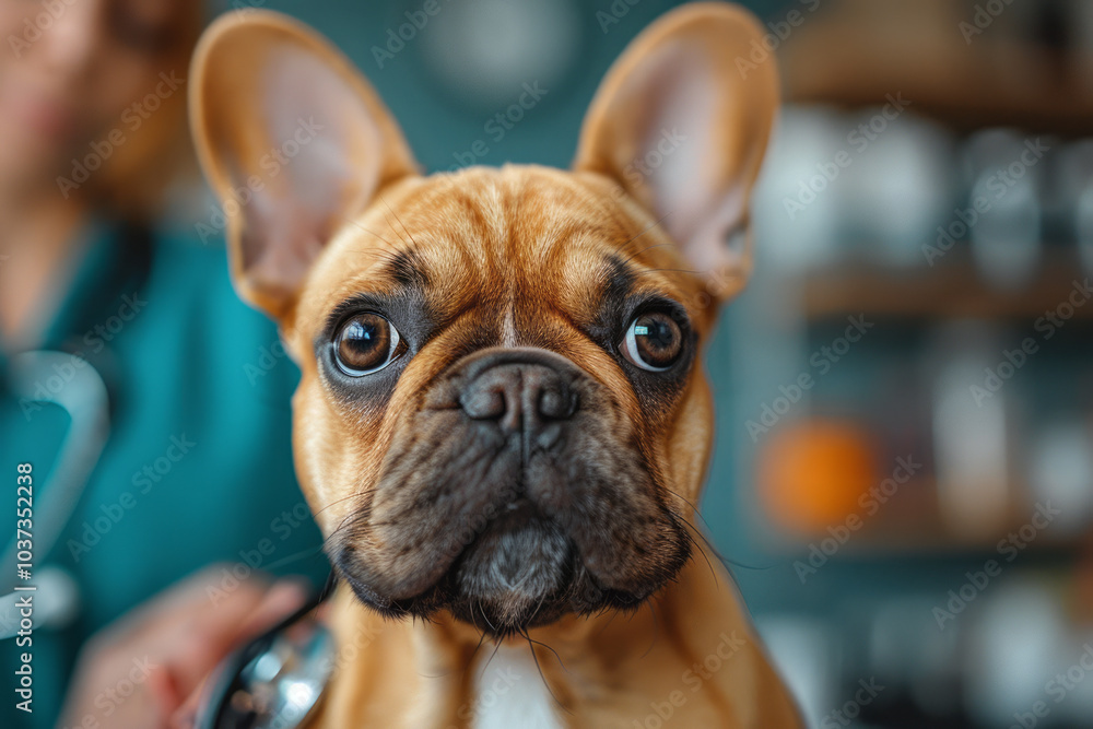 Dog and stethoscope isolated on black background. Little dog on reception at veterinary doctor. Generative AI Dog and stethoscope isolated on black background. Little dog on reception at veterinary doctor. Generative AI
