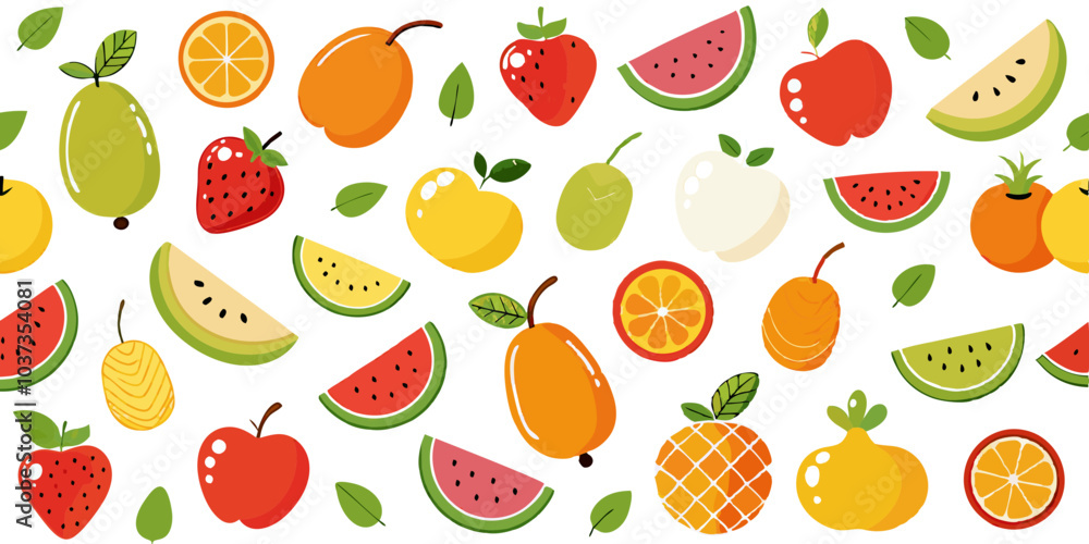seamless pattern with fruits seamless pattern with fruits