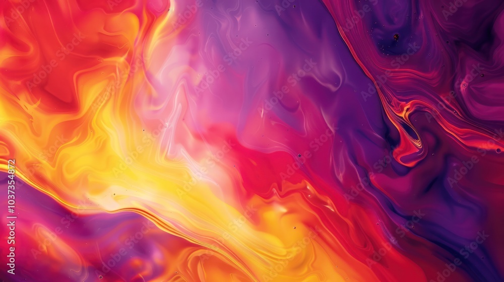 Abstract Swirls of Vibrant Colors Abstract Swirls of Vibrant Colors
