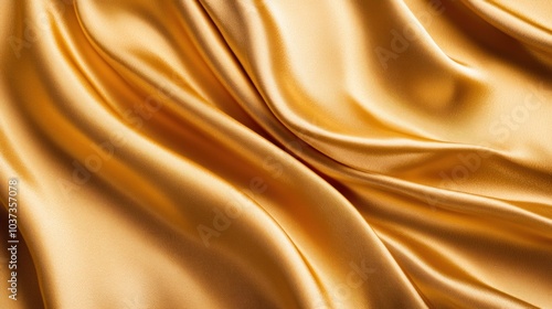 Golden Silk Fabric Texture