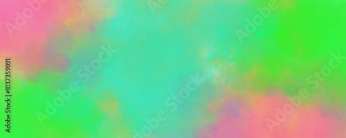 Vibrant Gradient Background with Soft Transitions and Blended Hues of Blue, Green, and Orange, Suitable for Use in Creative Graphic Design, Digital Art, and Web Projects 