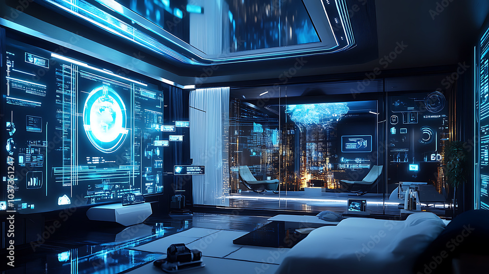 Futuristic living room Futuristic living room