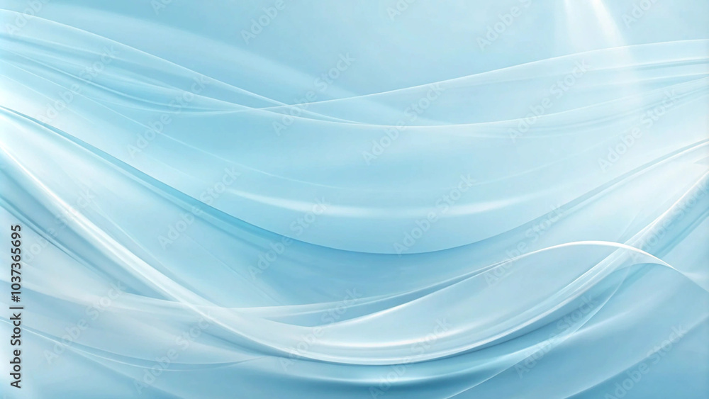 Naklejka premium Minimal very light blue background. Simple vector pattern. Soft Matte Frosted Glass Background with Diffuse Glow, White and Pale Blue Shades