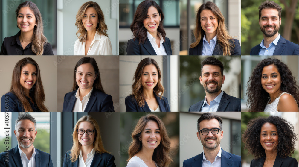 Professional Portraits of Diverse Business Teams in Modern Office Settings – Corporate Team Collaboration and Leadership Concepts Professional Portraits of Diverse Business Teams in Modern Office Settings – Corporate Team Collaboration and Leadership Concepts