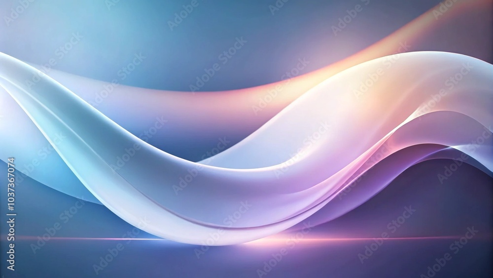 Fototapeta premium Soothing Gradient Waves in Blue and Pink Hues. Gradient Trendy smoke waves colorful background wallpaper. 3D render creative smoke swoosh style soft lines. Abstract design smoke wavy pattern.