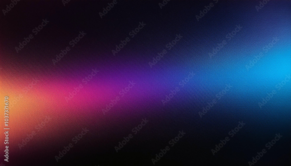 Fototapeta premium A textured surface displays a vibrant horizontal gradient from warm orange to cool blue. No objects; the background is a solid color. The atmosphere is energetic and modern.