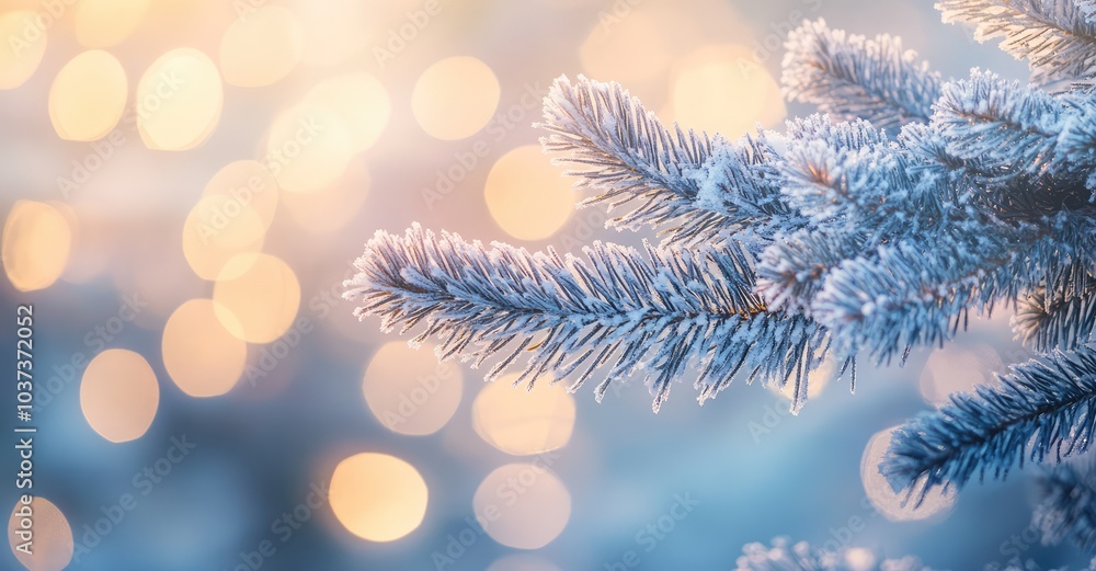 Rime-Covered Fir Branches. AI generated illustration. Rime-Covered Fir Branches. AI generated illustration.