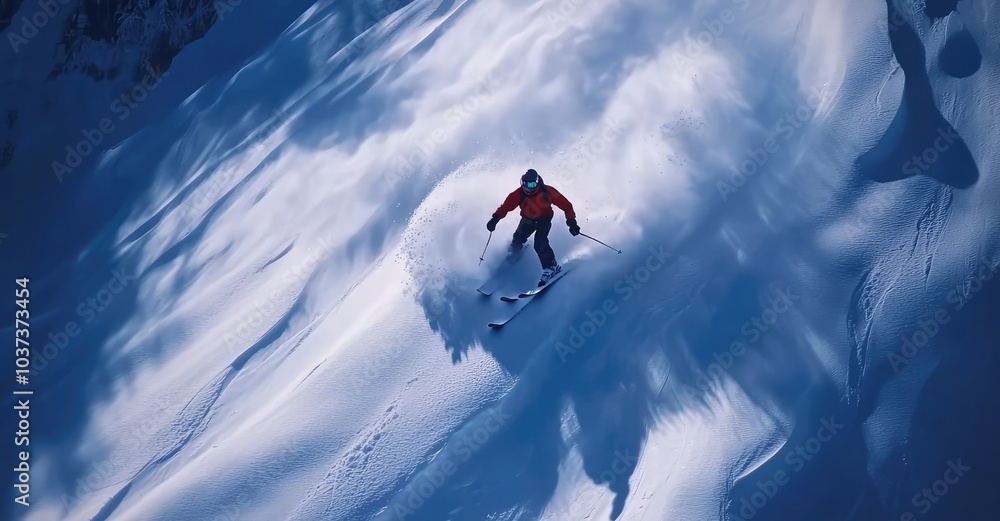Extreme Winter Sports: Skiing and Snowboarding. AI generated illustration. Extreme Winter Sports: Skiing and Snowboarding. AI generated illustration.