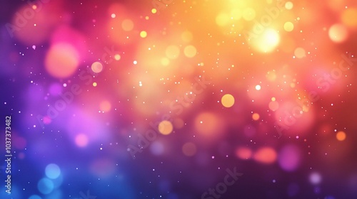 Colorful Bokeh Background with Soft Light Effects