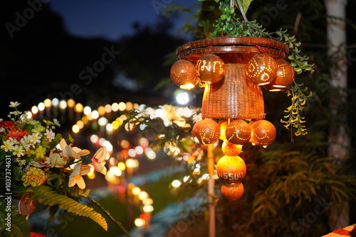 Fire tum ka tradition in Yasothon Province. photo