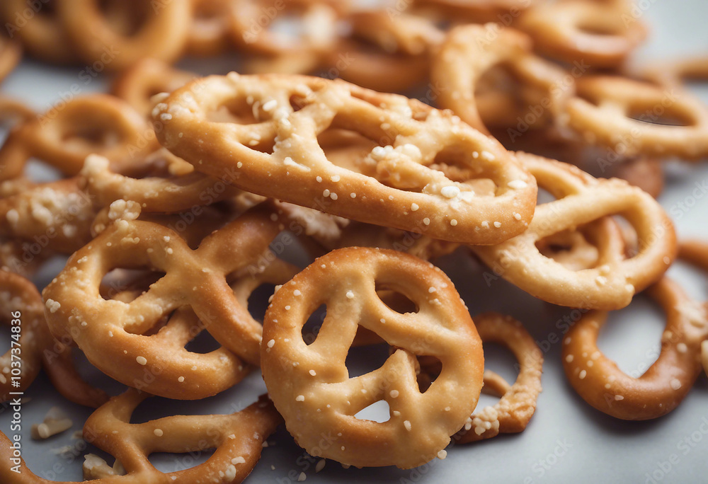Tasty salty cracker pretzels on whole background Tasty salty cracker pretzels on whole background