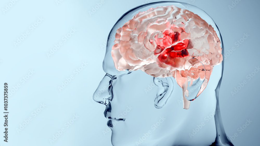 Αυτοκόλλητο Human brain nervous system anatomy, neural cancer, Sebaceous bulb, brain cancer