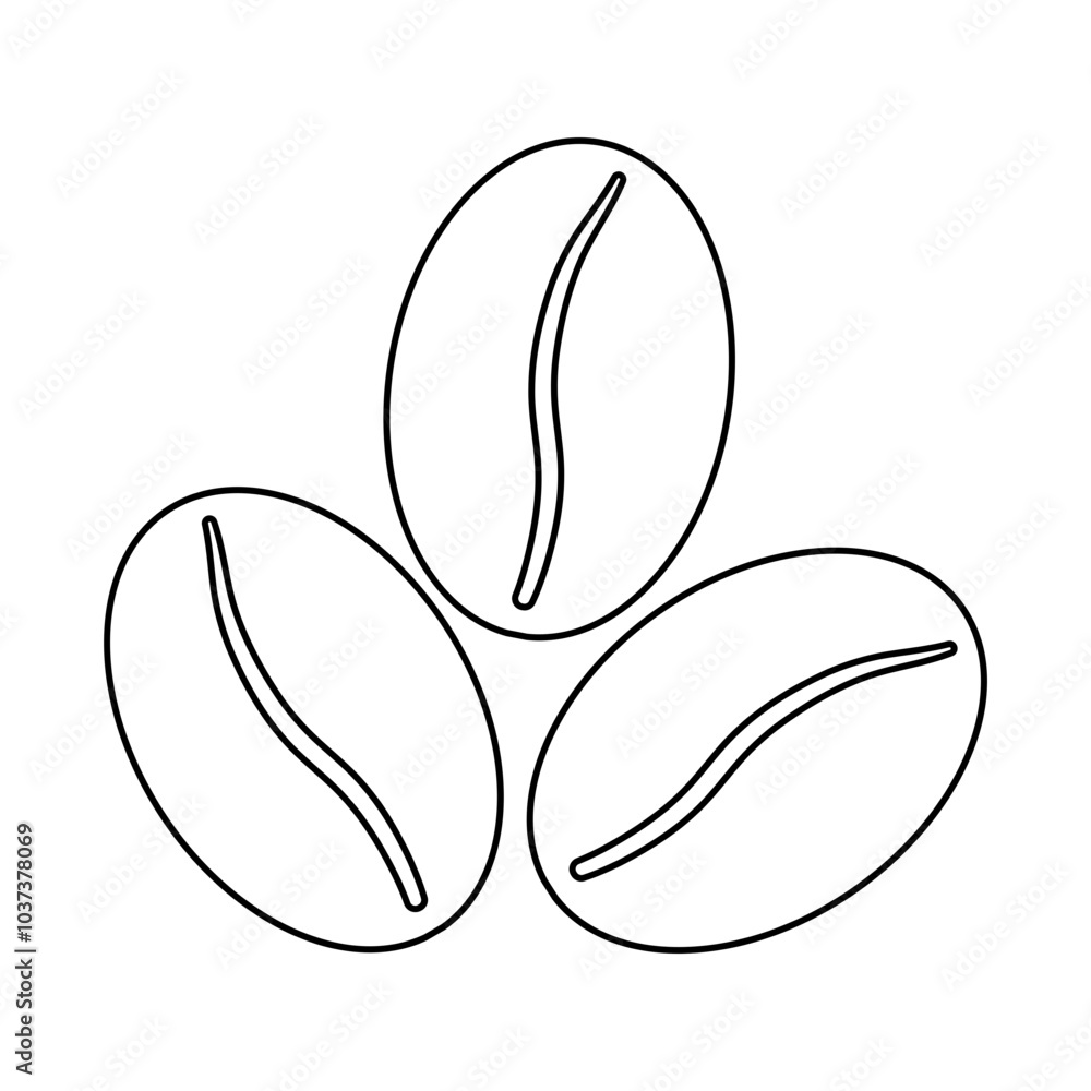 Coffe Bean Icon, Simple Icon Vector Design, best used for presentation, application, web and banner Coffe Bean Icon, Simple Icon Vector Design, best used for presentation, application, web and banner