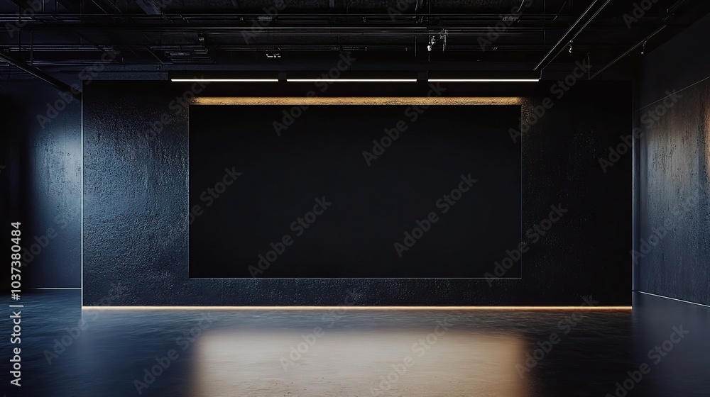 Modern and Minimalistic Dark Space Interior Design Modern and Minimalistic Dark Space Interior Design