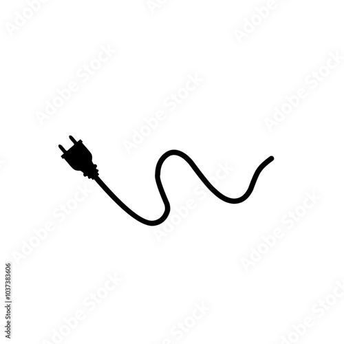 Electrical power plug icon symbol