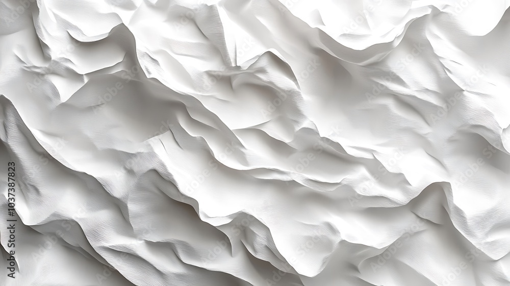 white paper texture featuring crumpled and wrinkled surfaces with visible creases white paper texture featuring crumpled and wrinkled surfaces with visible creases