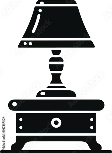 table lamp vector