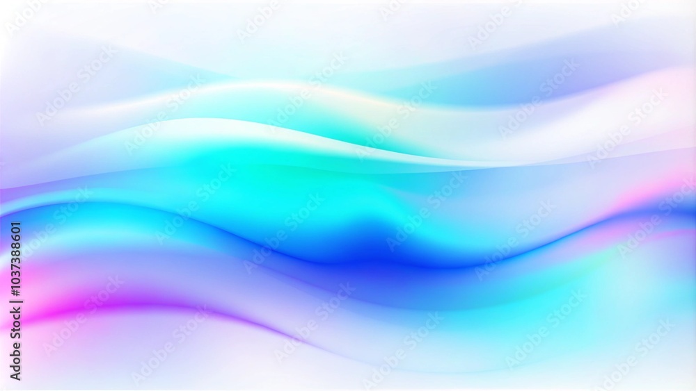Fototapeta premium Dynamic soft gradient background. Modern bright wallpaper with colorful tones shapes. Abstract fluid iridescent holographic curved wave in motion colorful gradient design on black background